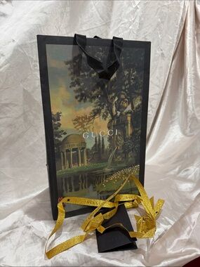 Gucci Shopping Bag with Gold Ribbon